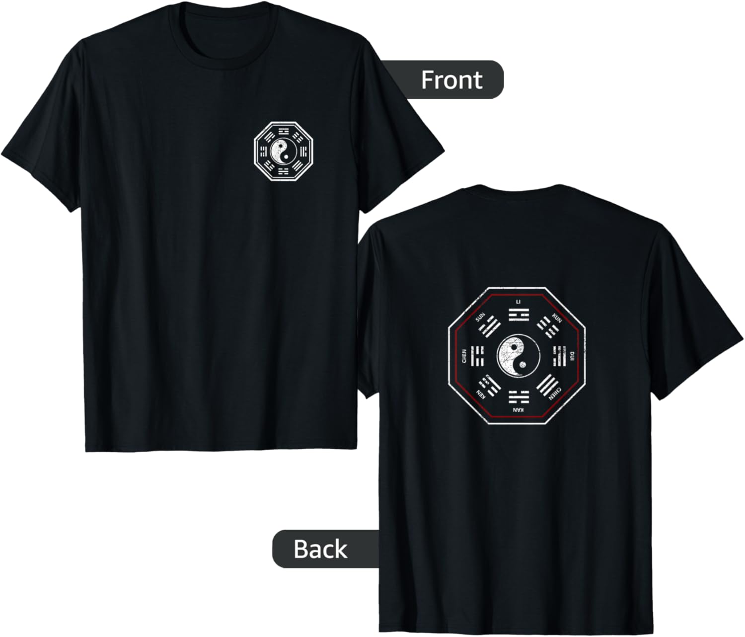 Kan  Li Bagua Yin Yang Tai Chi Qi Gong Tibetan Lotus TShirt S