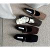 Designer Vintage Slip on Women Mary Jane Shoes Fashion Square Toe Shoes 2026 Spring Casual Dress Ballet Flats Shoes