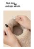 Women's Plush Cotton Non-Slip Indoor Slippers - Warm, Thick Fleece, Closed-Heel for Autumn & Winter, Men's Sizes Available.