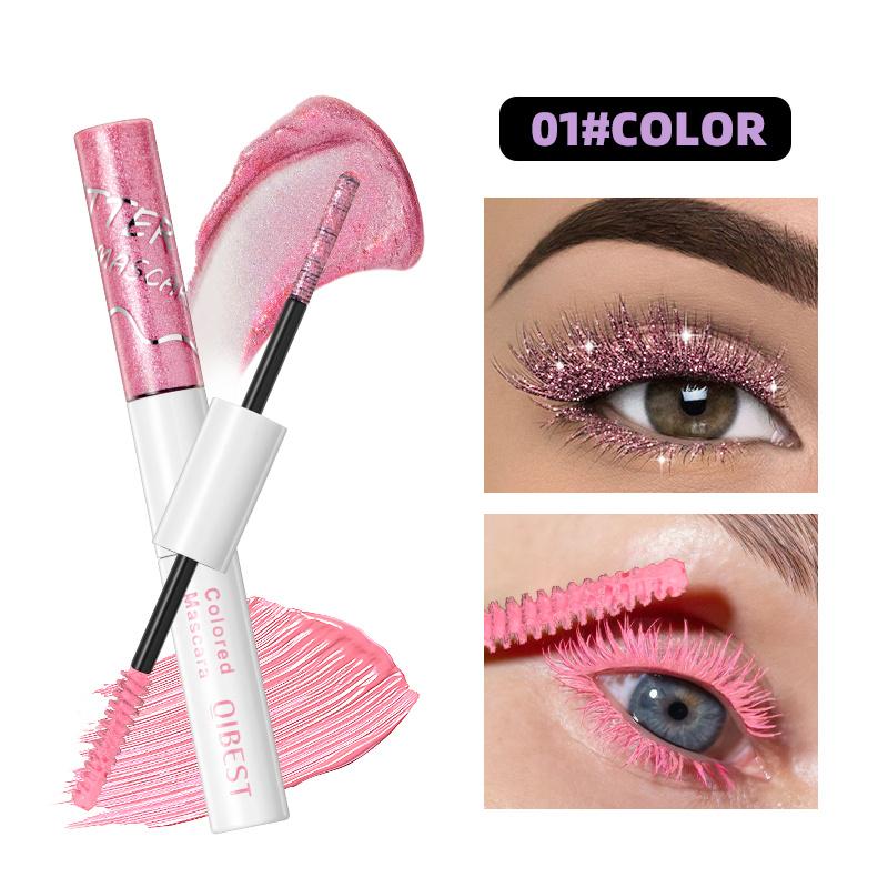 Shimmering Mascara Sparkle Crushed Color Pearlescent Matte Waterproof Volumizing Curling Mascara