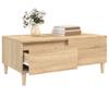 Vidaxl Stolik Kawowy, Dąb Sonoma 90X50X36,5 Cm Materiał Drewnopochodny