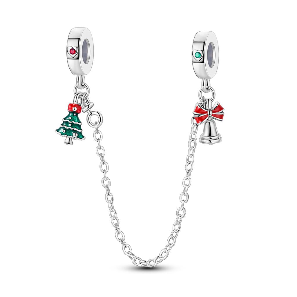 Charms Winter Christmas Elk Santa Claus Beads Copper Plated Fit Original Pan Bracelet Pendants Making Fashion Jewelry