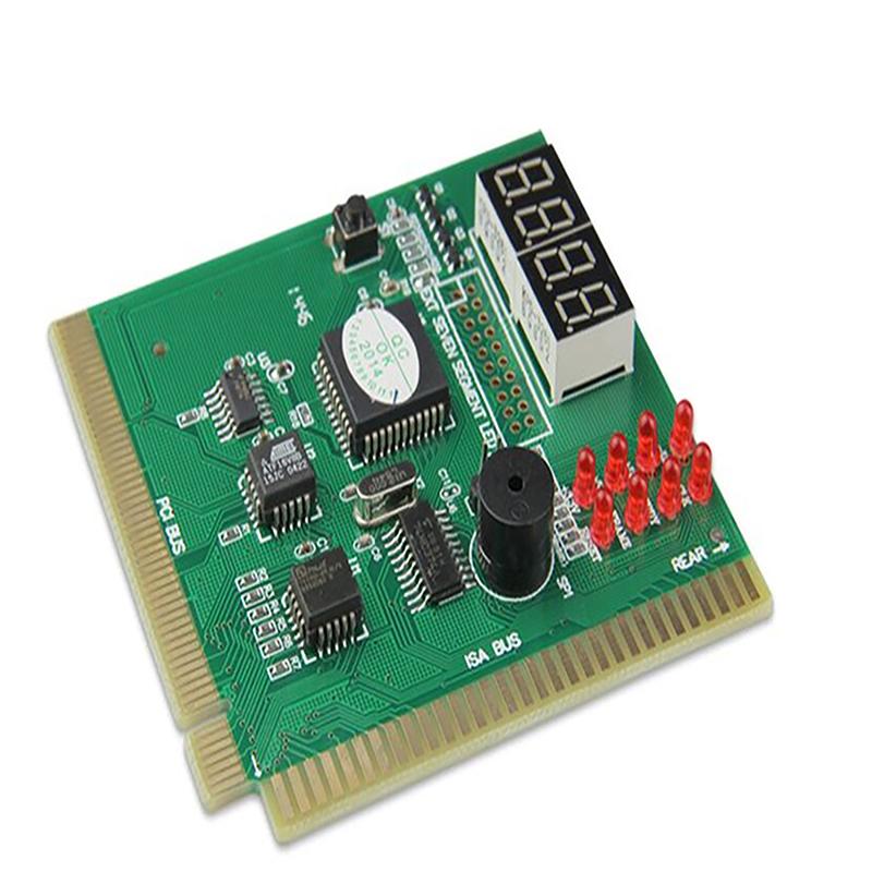 Pci & Isa Motherboard Tester Diagnostics Display 4-Digit Pc Computer Mother Board Debug Post Card Analyzer