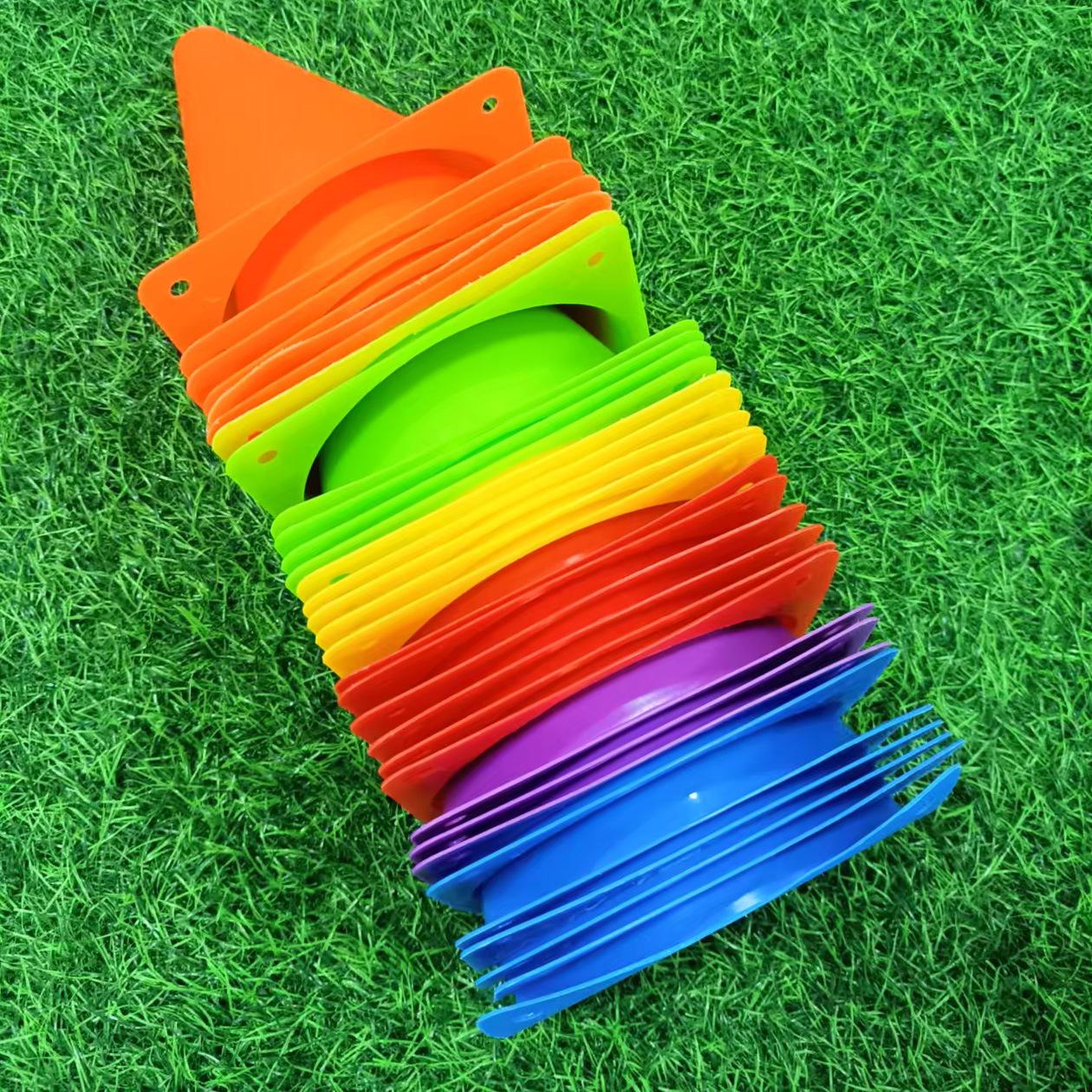 

Конусы-маркеры для игры в кольцеброс «Родители и дети»: Оборудование для тренировок по футболу и баскетболу для детей Ring Toss Obstacle Set