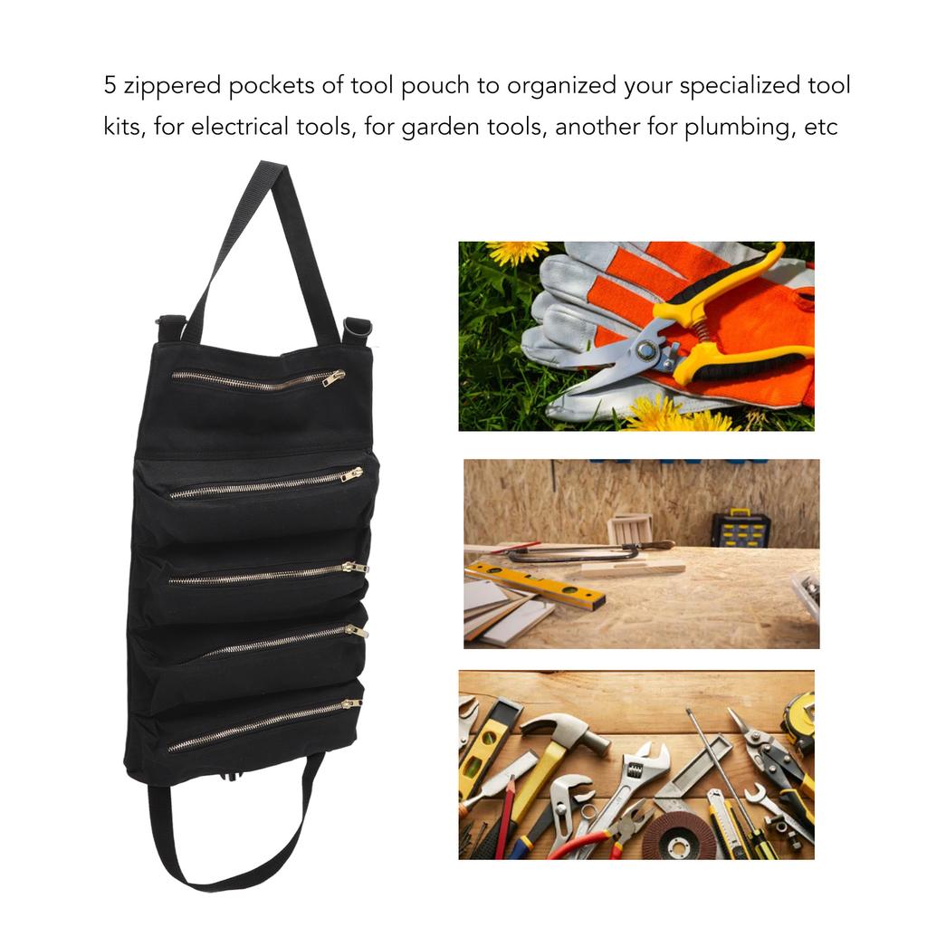 Car Back Seat Tool Storage Bag   Garden Foldable   Tools Pouch Bag for Pliers Wrench