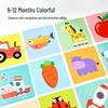 Black & White Early Education Visual Cards for Babies 0-36 Months - Educational Tracking Toys