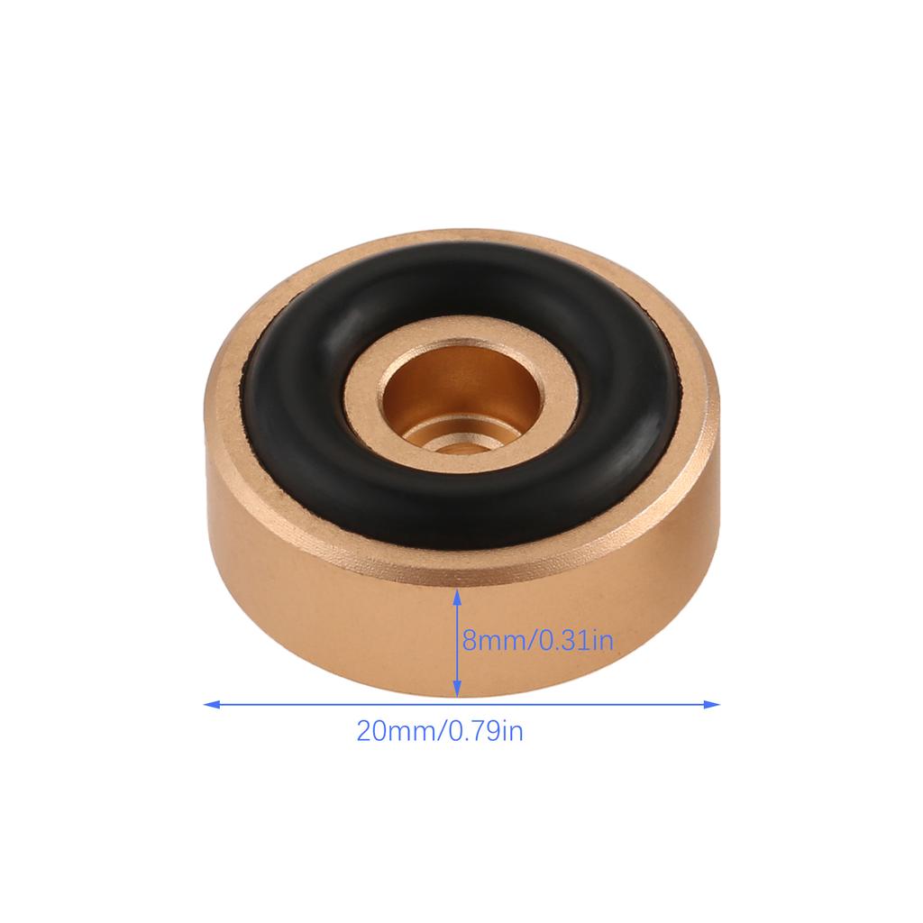 8 Pcs Cutting Board Feet with Non Slip Pads Aluminum Alloy Feet Legs with Rubber Feet and Screws Kit for Furniture Chair Cabinet