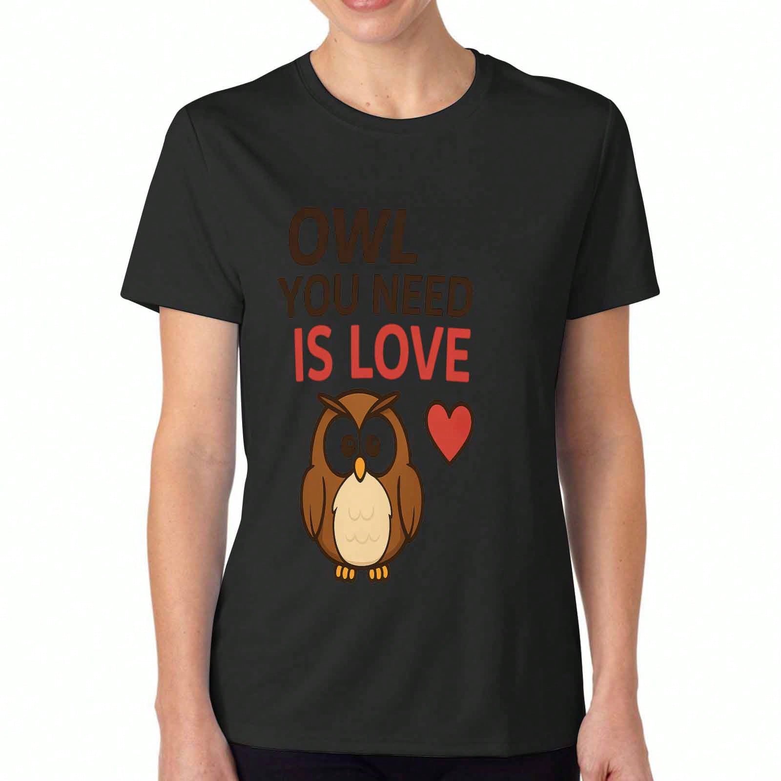 Owl Teacher Women s Cotton T Shirt, Premium Cotton Graphic, Durable, Casual Fashion. Featuring I Teach A Hoot Cute Owls Design, Great For School Teach S разноцветный