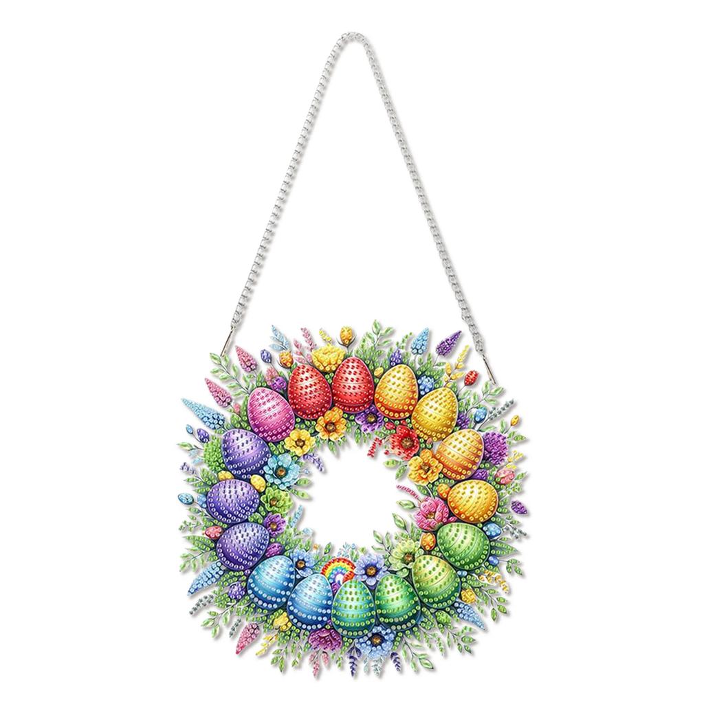 Acrylic 2D/Flat DIY Diamond Painting Set Rhinestone Diamond Art Window Pendants Diamond Art Pendant Home Wall Decoration Crafts