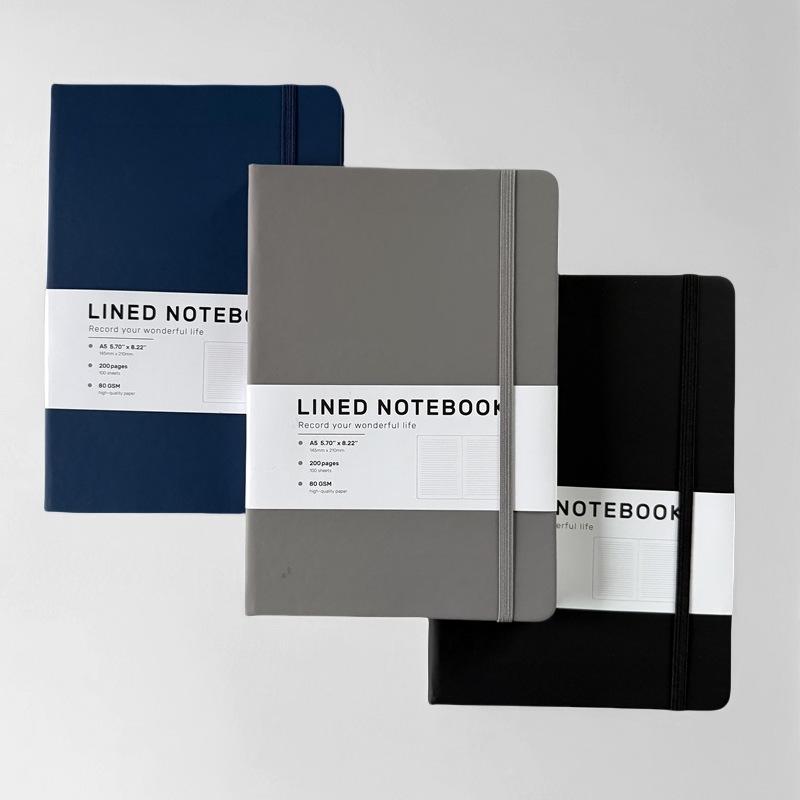 A5 PU-Leder Büro-Notizbuch mit Band und individuellem Logo