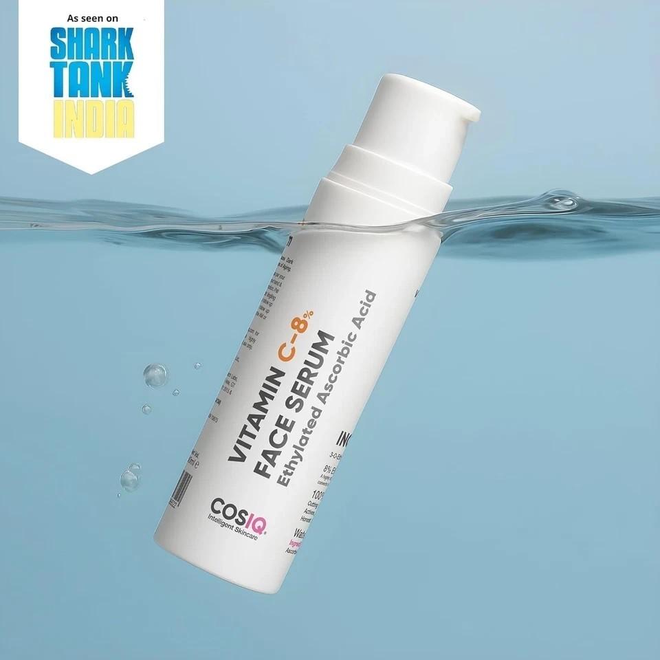 Cos-IQ 8% Vitamin C Face Serum for Glowing Skin, 30ml