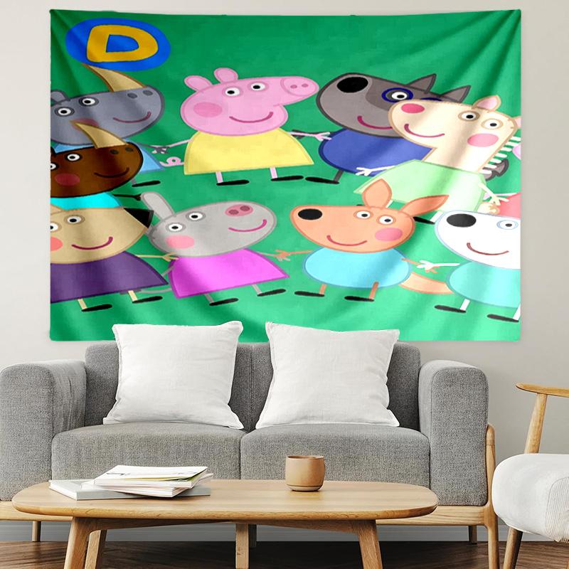 Cartoon Animation Print Tapestry, Lightweight Wall Hanging, for Bedroom, Dorm, Living Room, Home Art Decor - Birthday Christmas Gift for Friends