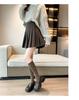 Autumn/Winter Thick Wool Pleated A-line Skirt - High Waist Slimming, Plus Size, Petite, Extended Length. 