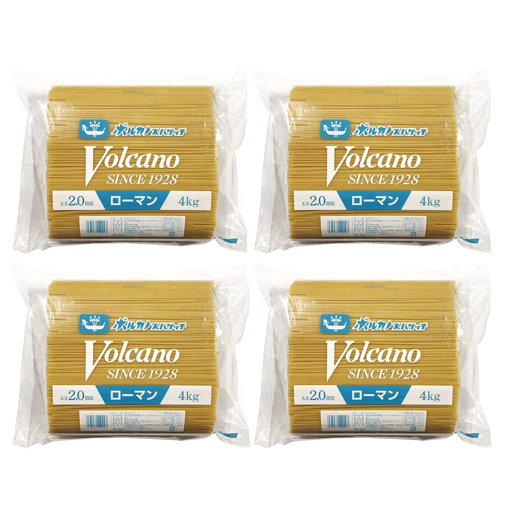 

Volcano Ankake Spa Roman Spaghetti 4kg 4 bags Neapolitan Chewy Thick Noodles Pasta Spaghetti 2.0mm