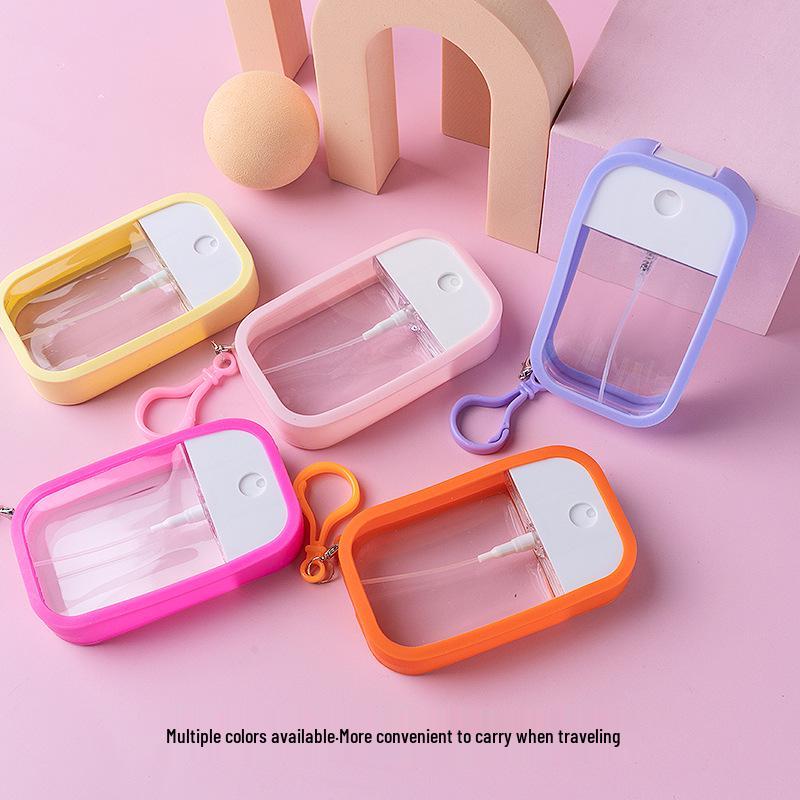 Portable Press-On Silicone Hydrating Perfume Spray Bottle