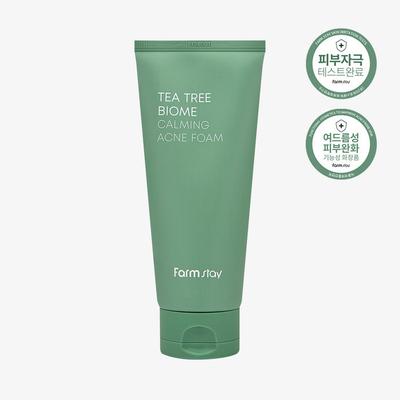 Farm Stay Tea Tree Biom Detergente schiumogeno calmante per l'acne 180 ml