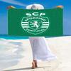 Sporting CP Logo Print Beach Towel, Large Soft Quick Dry Towel for Beach Camping Swimming