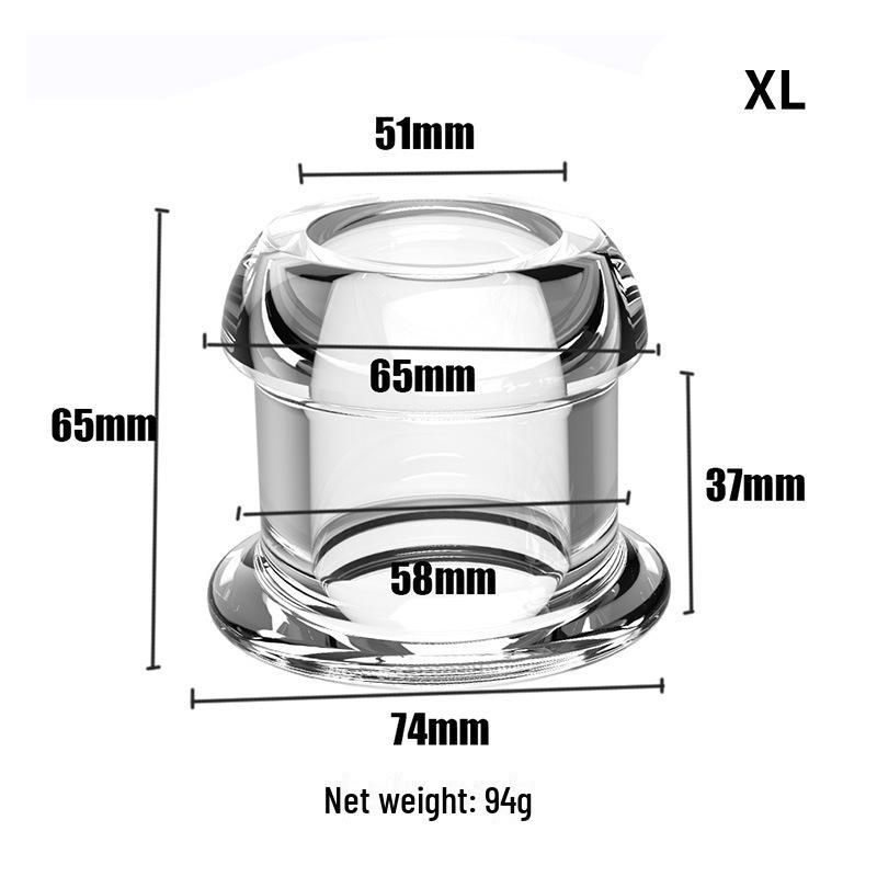 Clear Hollow Anal Dilator for Men and Women - Anus Enema Flushing Toy