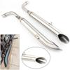 Motorcycle Part Black Exhaust Muffler 304 Stainless Steel Exhaust System For Triumph Bonneville Bobber T100 T1200 Speed Master