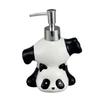 Creative Black & White Panda Ceramic Lotion Bottle Toilet Bathroom Accessories Cartoon Animal Press Bottle Panda Soap Dish Decor