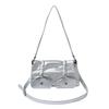 IELGY Ladies Diagonal Bag Bow One-Shoulder Underarm Pleated Simple