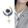 Blucome 2023 Új, gyönyörű, szép rajzfilm, űrhajózási csillag ötvözet bross, csepp olaj, űrhold, űrhajós divatos kitűző ékszer ajándék