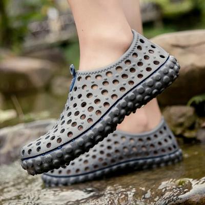 Men Garden Shoes Beach Slippers Unisex Hollow Outdoor Casual Women Beach Sandal Flip Flops Shoes Soft Non-slip Mens Slippers