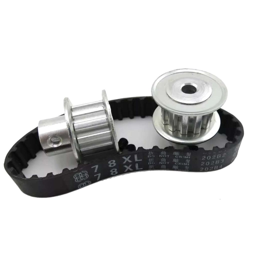 DIY Metal Synchronous Pulley Set with 78XL Belt for XL Timing Belt