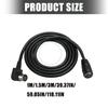 90 Degree DIN 6Pin Male to Female Sound Video Cable Terminal Cable for Sound Microphone Guitar Digital Equipment
