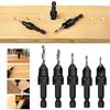 Cone Hardware Tool Countersink Drill Bit Set Drilling Pilot Holes Carpentry Drill Set  Woodworking