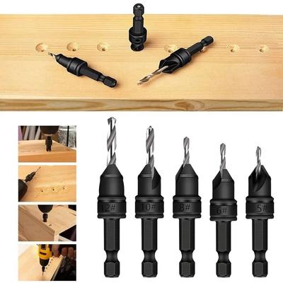Cone Hardware Tool Countersink Drill Bit Set Drilling Pilot Holes Wear-resistant Screws Pilot Drill Bits Practical Universal