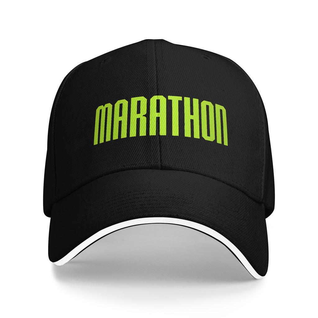 Marathon Game Green Logo Casual Baseball Cap Hiking Fishing Trucker Hat Summer Sun Visor Women Unisex Stylish Baseball Caps