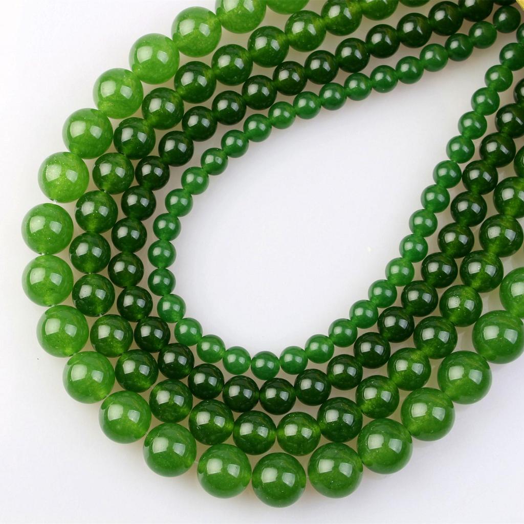 Bunte Chalcedon Jade Perlen für DIY Schmuck- & Armbandherstellung