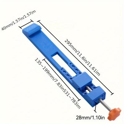 Lineare Führungsschiene für Kreissäge, verstellbare Basis-Führungsschiene mit Klemme, kompatibel mit 3-1/2 bis 7-Zoll-Kreissäge