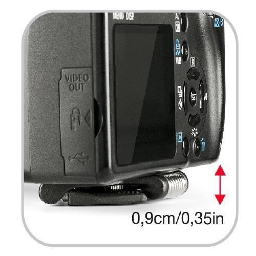 Manfrotto POCKET Tripod L Black for DSLR Cameras, Ultra-thin, Compact Design, Mini Tripod MP3-BK