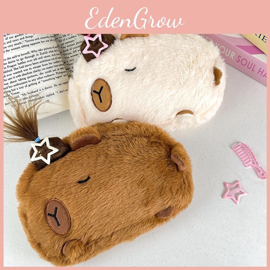 Plush Pen Capybara Pouch Student Cutes Cartoon Animal Storage Bags Supplies