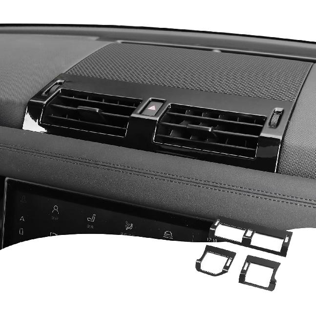 

Central Dashboard air Vent mask Suitable for 2020-2025 Land Rover Defender 90 110 130 air Conditioning Trim Frame Internal Protective Cover glossy black