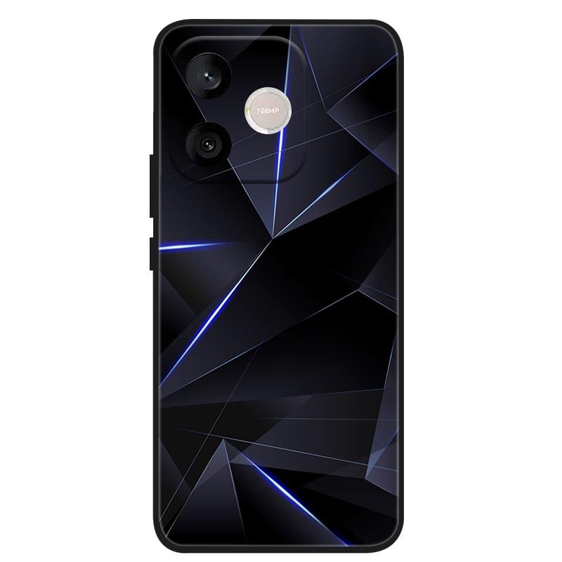 Schwarze Schutzhülle für Honor 600 Lite und Honor 500 Smart mit Silikon-Rückseite