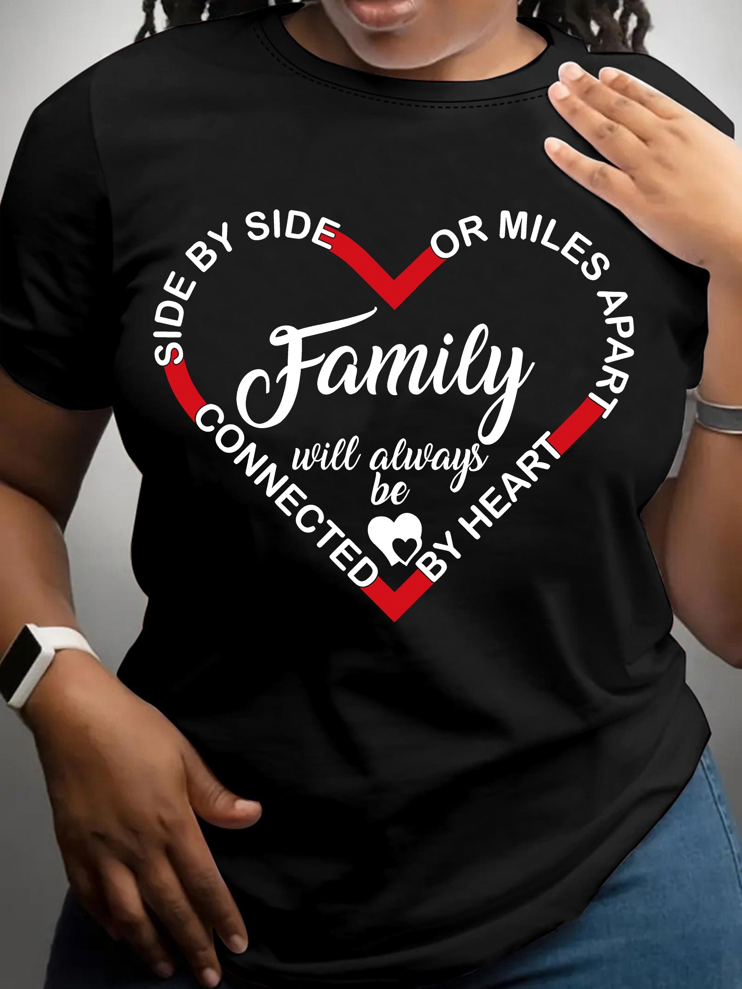 Family Heart Connected By Heart T-shirt XXXXL