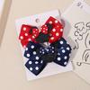 Girls Headwear Mickey Mouse Hair Accessories Set Girls Hairpin Card Pink Polka Dot Bow Cartoon Hairpin 3679