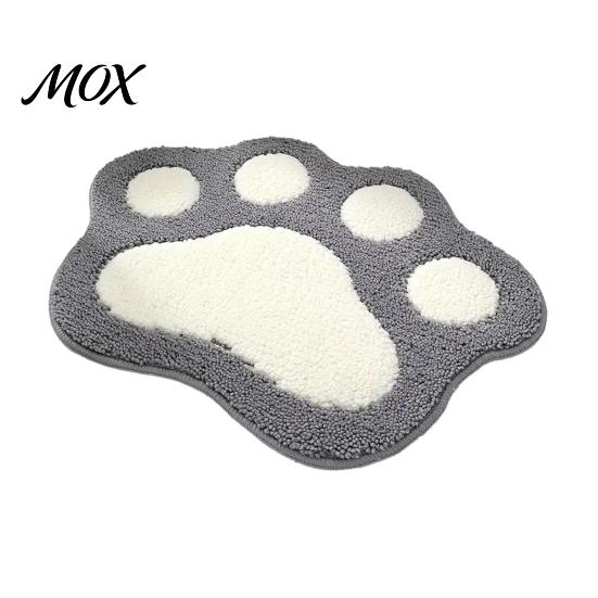 Cozy Bedroom Area Rug Cat Paw Bath Mat, Non-Slip Soft Fluffy Rug, Absorbent Water Door Mat Washable Cute for Entrance Bathroom