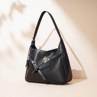 2025 Autumn and Winter New Shoulder Crossbody Leather Women's Bag Niche Design High Fashion Simple Women's Bag Underarm Bag