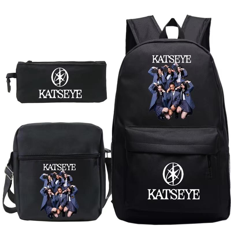 3pcs Girl Group Group Printed Children Backpack Set Boys Girls Schoolbag Students Lightweight Travel Rucksack Men Women Bags