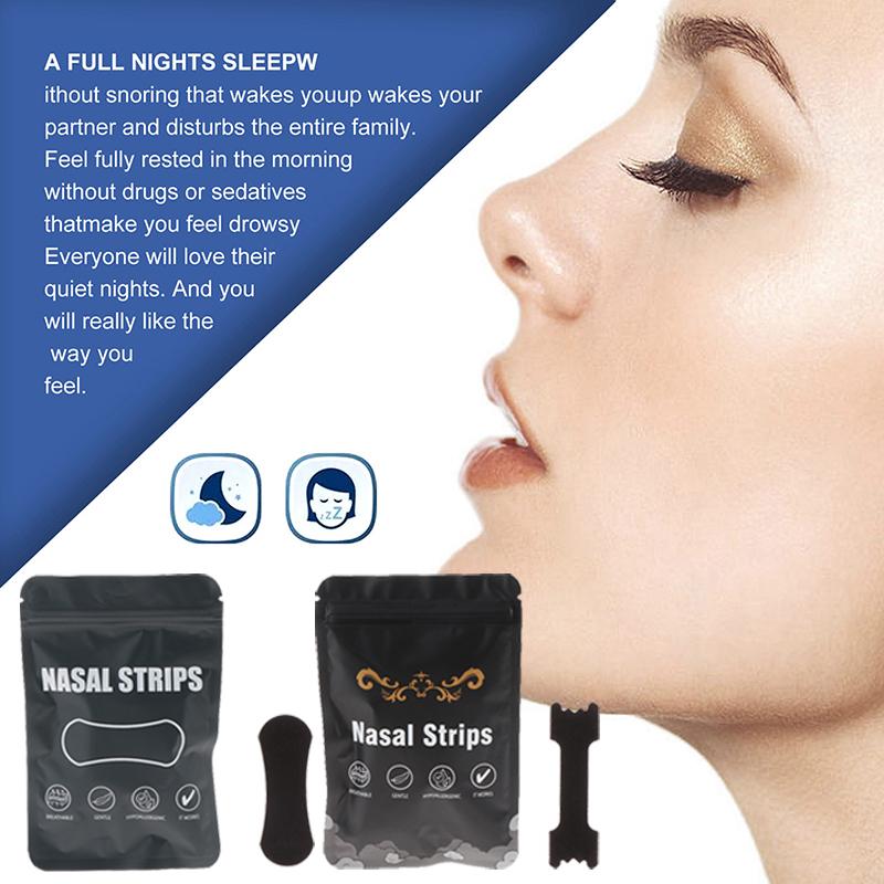 30/60 Adesivos Tiras Nasais Breath Anti-Ronco Adesivos Nasais Melhoram a Saúde do Sono Produto Parar de Roncar Dispositivo Auxiliar para Dormir Mais Fácil