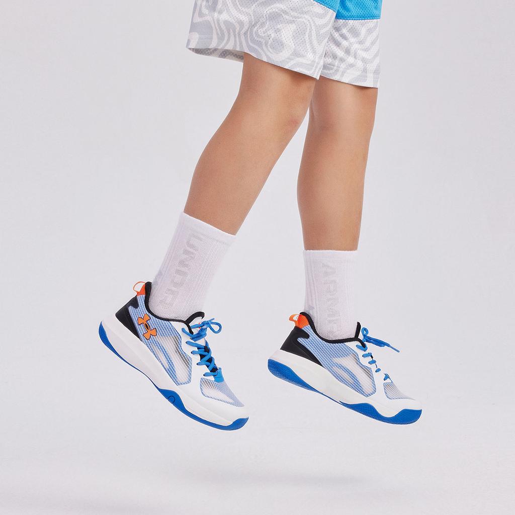 Under Armour Anti-Slip Anti-Kick Shock Absorbing Wear-Resistant Rebound Breathable Warm Balance Support Running Shoes Kids Sneakers 2421202