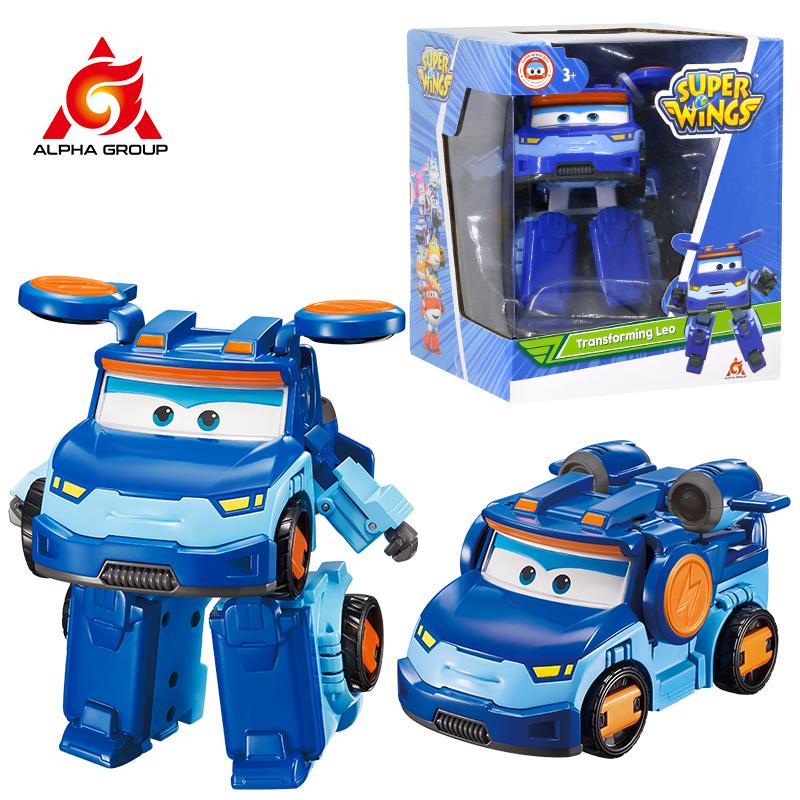 Super Wings 5 Inches Transforming Ellie Transforms from Airplane to Robot in 10 Steps Deformation Anime Action Figures Kid Toys