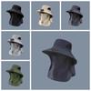 Long-lasting Fishing Sun Shading Cap Portable Wide Brim Fan Hat for 3.7V/300mAh Gardening