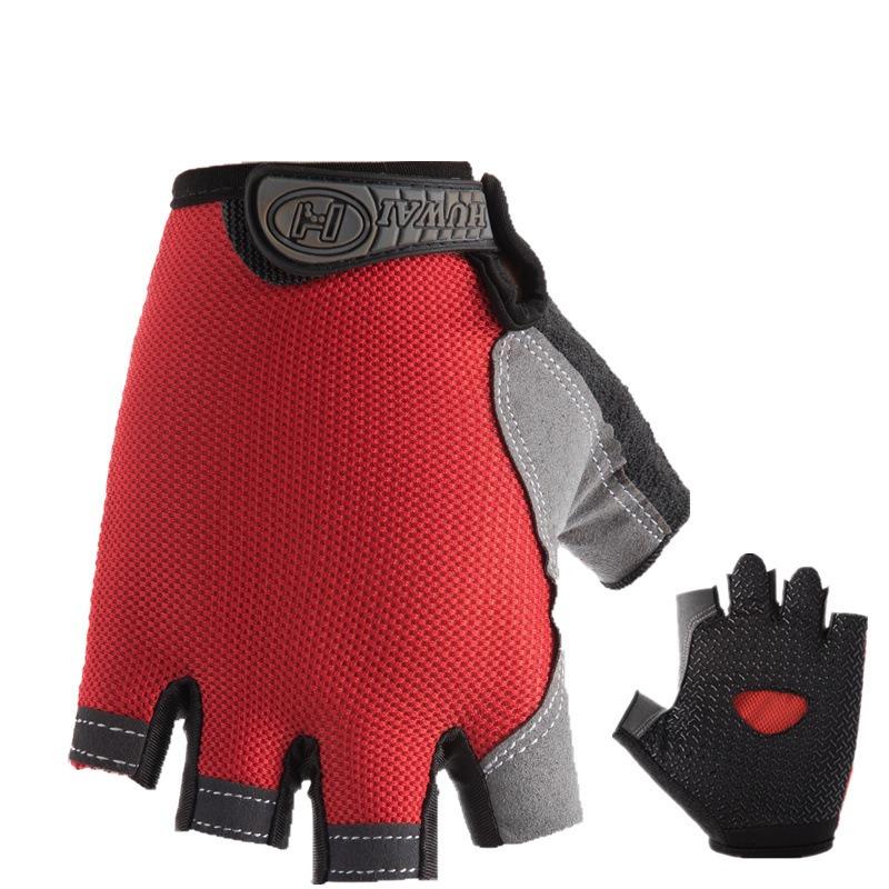 Half Finger Cycling Gloves for Men and Women Anti Slip Shock Absorbing Breathable Summer Bicycle Fingerless Sports Gym Training