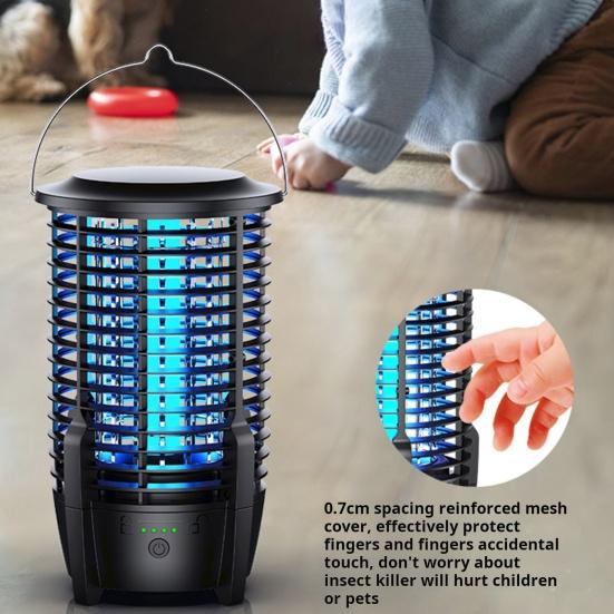 Lampe Tue-moustiques électrique - Zappeur Haute Tension, Silencieux, Pour Intérieur Et Extérieur