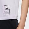 Adidas Casual Striped Round Neck Short Sleeve T-Shirt Women T-Shirts Light-Purple FT2908